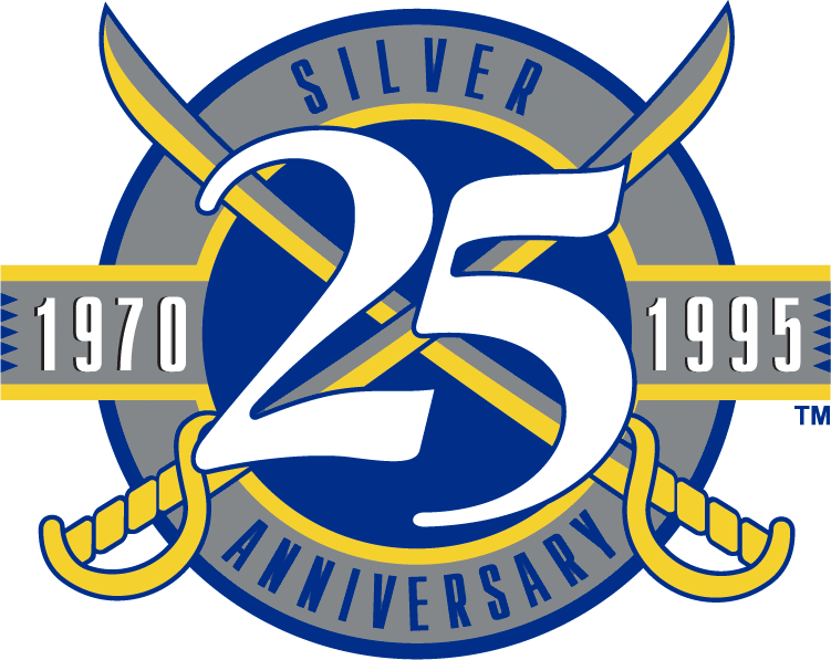 Buffalo Sabres 1995 Anniversary Logo fabric transfer
